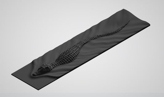 Crocodile/ Alligator - Digital 3D STL File for 3D Printing and CNC