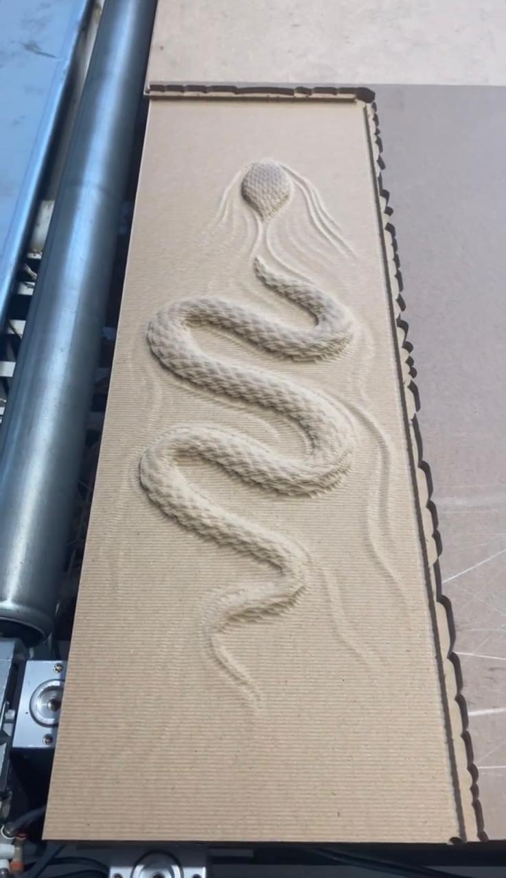 SNAKE - Digital 3D STL File for 3D Printing and CNC