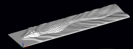 Crocodile/ Alligator - Digital 3D STL File for 3D Printing and CNC